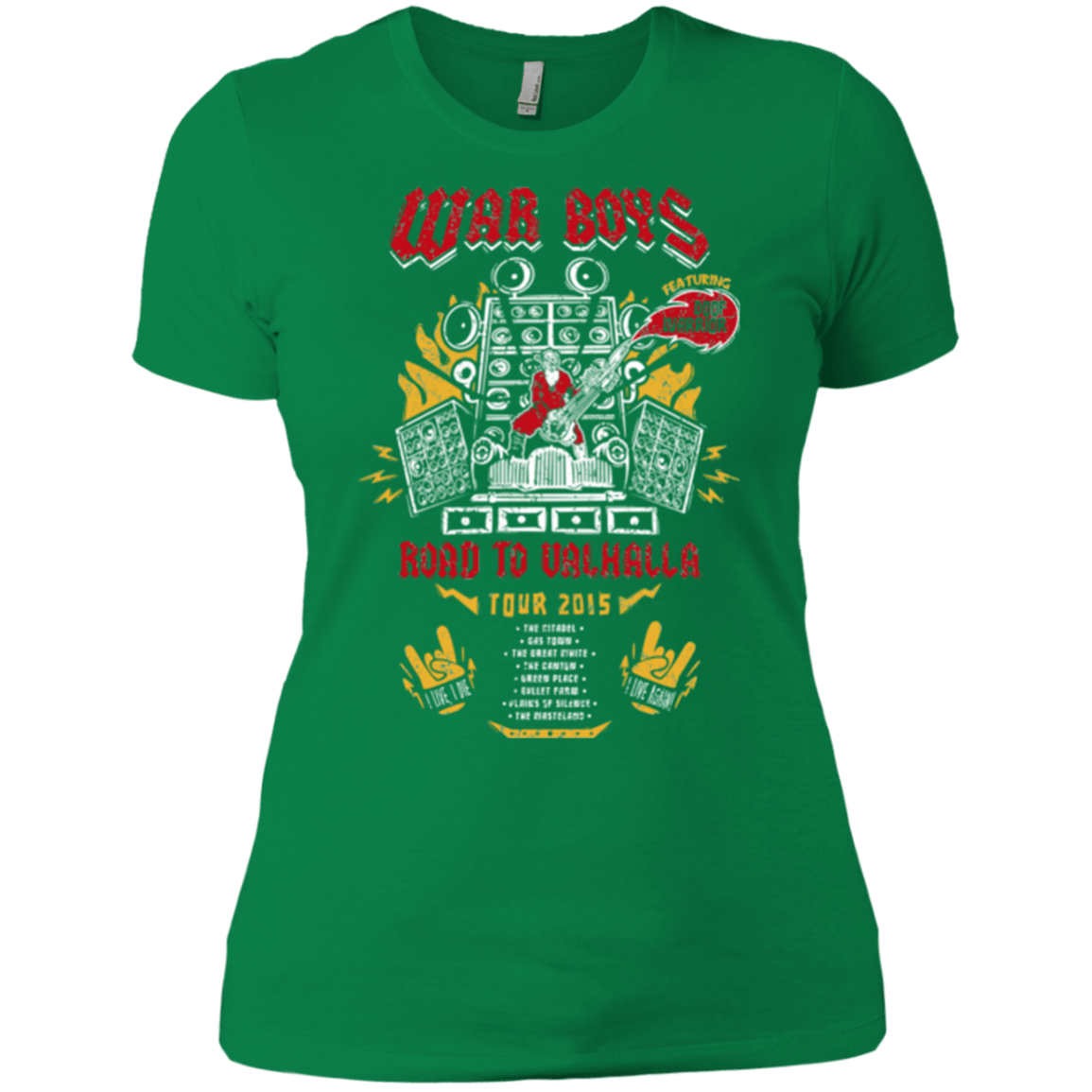 T-Shirts Kelly Green / X-Small Road to Valhalla Tour Women's Premium T-Shirt