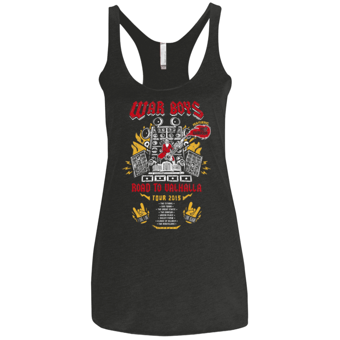 T-Shirts Vintage Black / X-Small Road to Valhalla Tour Women's Triblend Racerback Tank