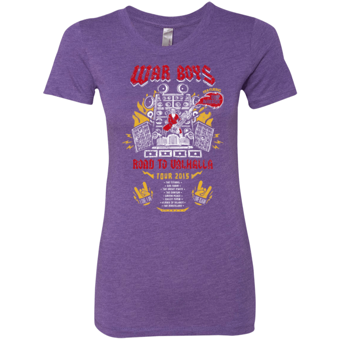 T-Shirts Purple Rush / Small Road to Valhalla Tour Women's Triblend T-Shirt
