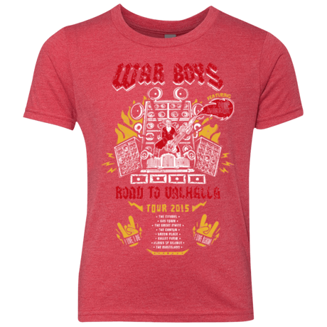 T-Shirts Vintage Red / YXS Road to Valhalla Tour Youth Triblend T-Shirt