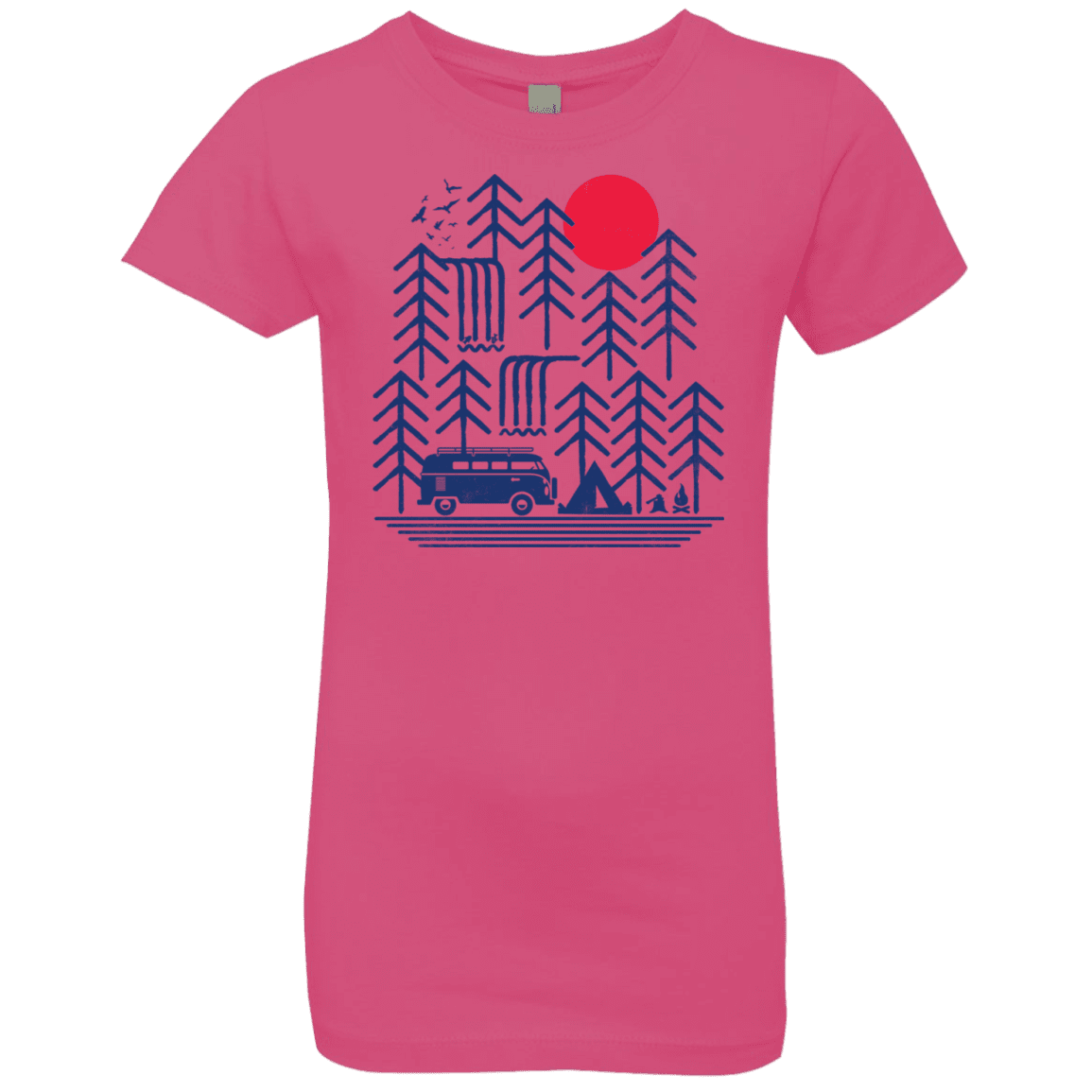 T-Shirts Hot Pink / YXS Road Trip Days Girls Premium T-Shirt