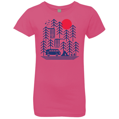 T-Shirts Hot Pink / YXS Road Trip Days Girls Premium T-Shirt