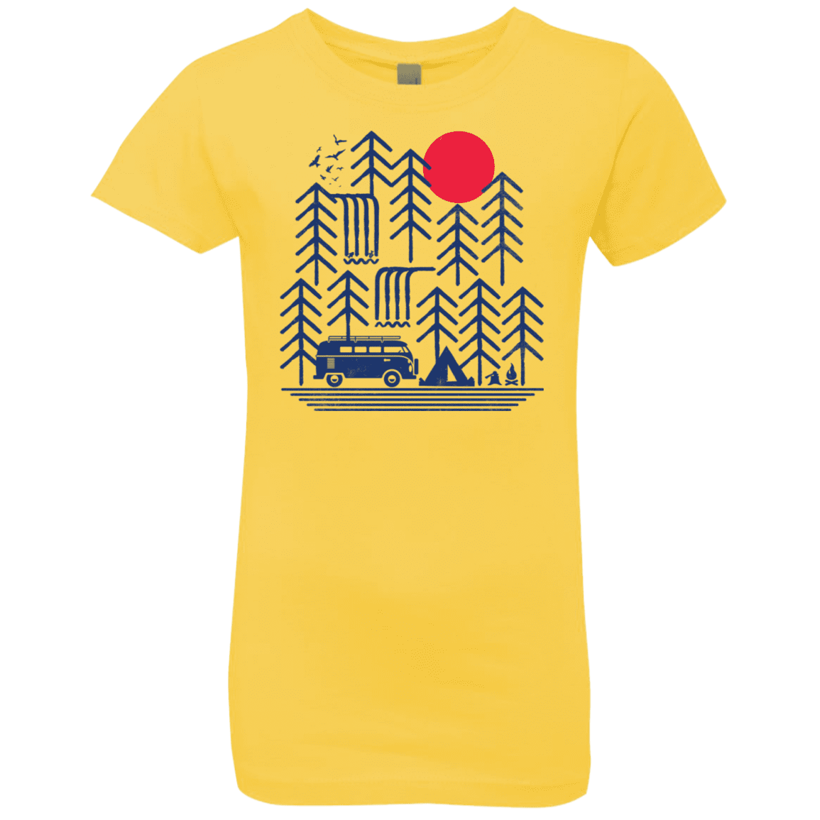 T-Shirts Vibrant Yellow / YXS Road Trip Days Girls Premium T-Shirt