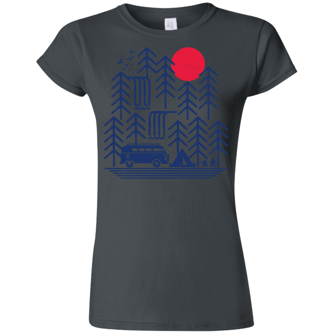 T-Shirts Charcoal / S Road Trip Days Junior Slimmer-Fit T-Shirt