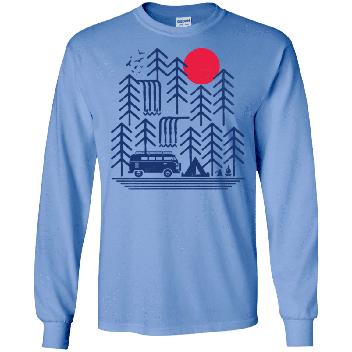 T-Shirts Carolina Blue / S Road Trip Days Men's Long Sleeve T-Shirt