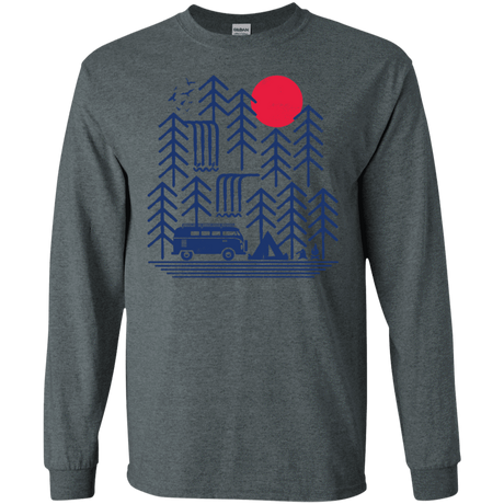 T-Shirts Dark Heather / S Road Trip Days Men's Long Sleeve T-Shirt