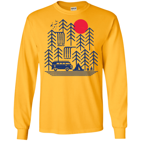 T-Shirts Gold / S Road Trip Days Men's Long Sleeve T-Shirt