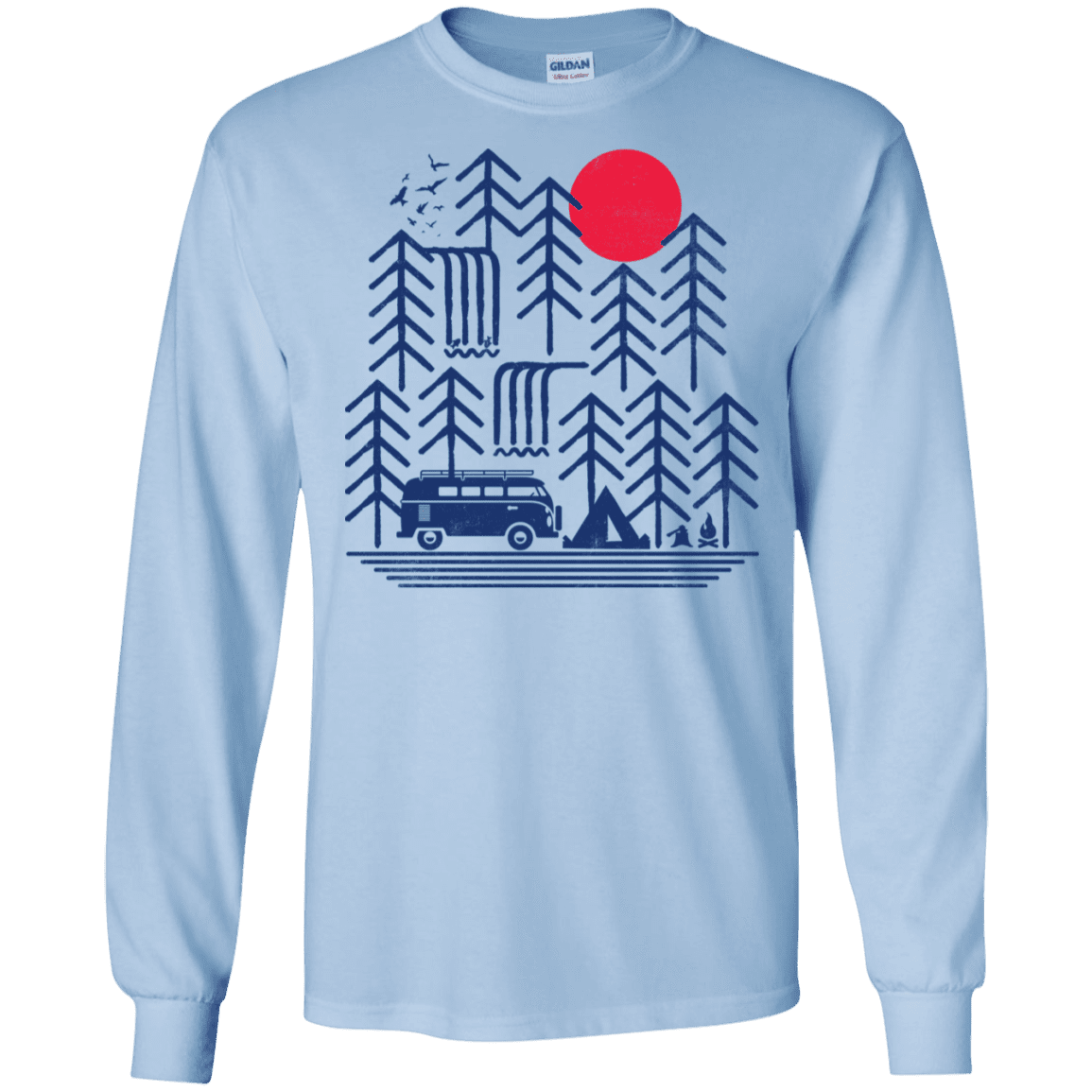 T-Shirts Light Blue / S Road Trip Days Men's Long Sleeve T-Shirt