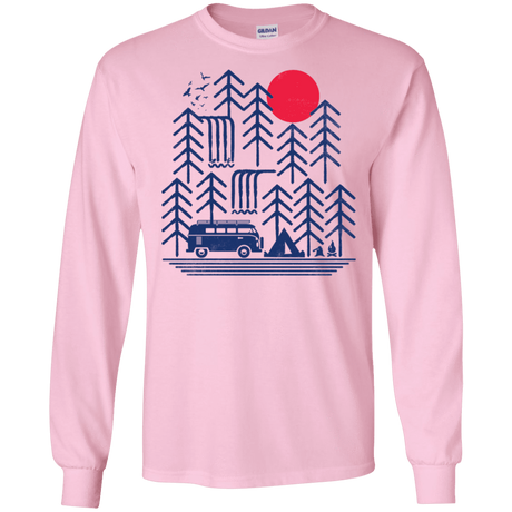 T-Shirts Light Pink / S Road Trip Days Men's Long Sleeve T-Shirt