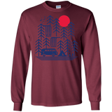 T-Shirts Maroon / S Road Trip Days Men's Long Sleeve T-Shirt