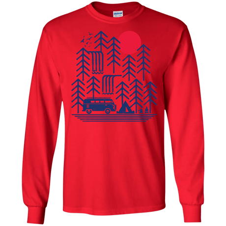 T-Shirts Red / S Road Trip Days Men's Long Sleeve T-Shirt