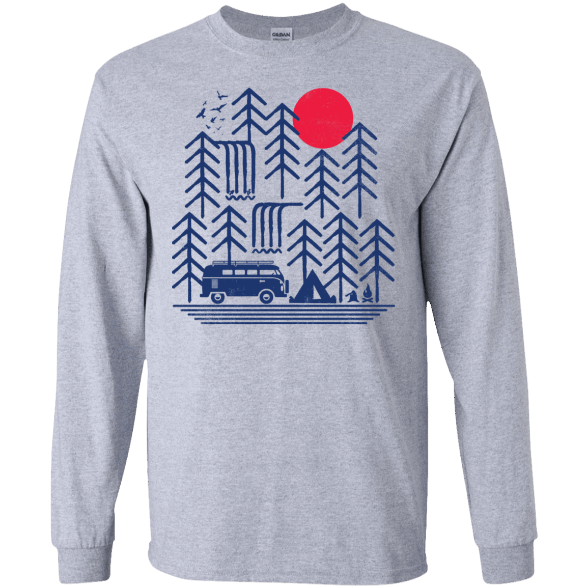 T-Shirts Sport Grey / S Road Trip Days Men's Long Sleeve T-Shirt