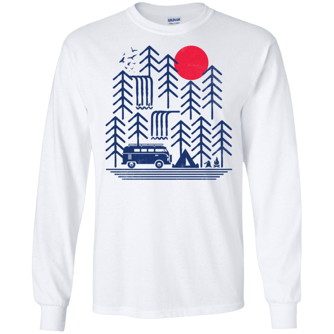 T-Shirts White / S Road Trip Days Men's Long Sleeve T-Shirt