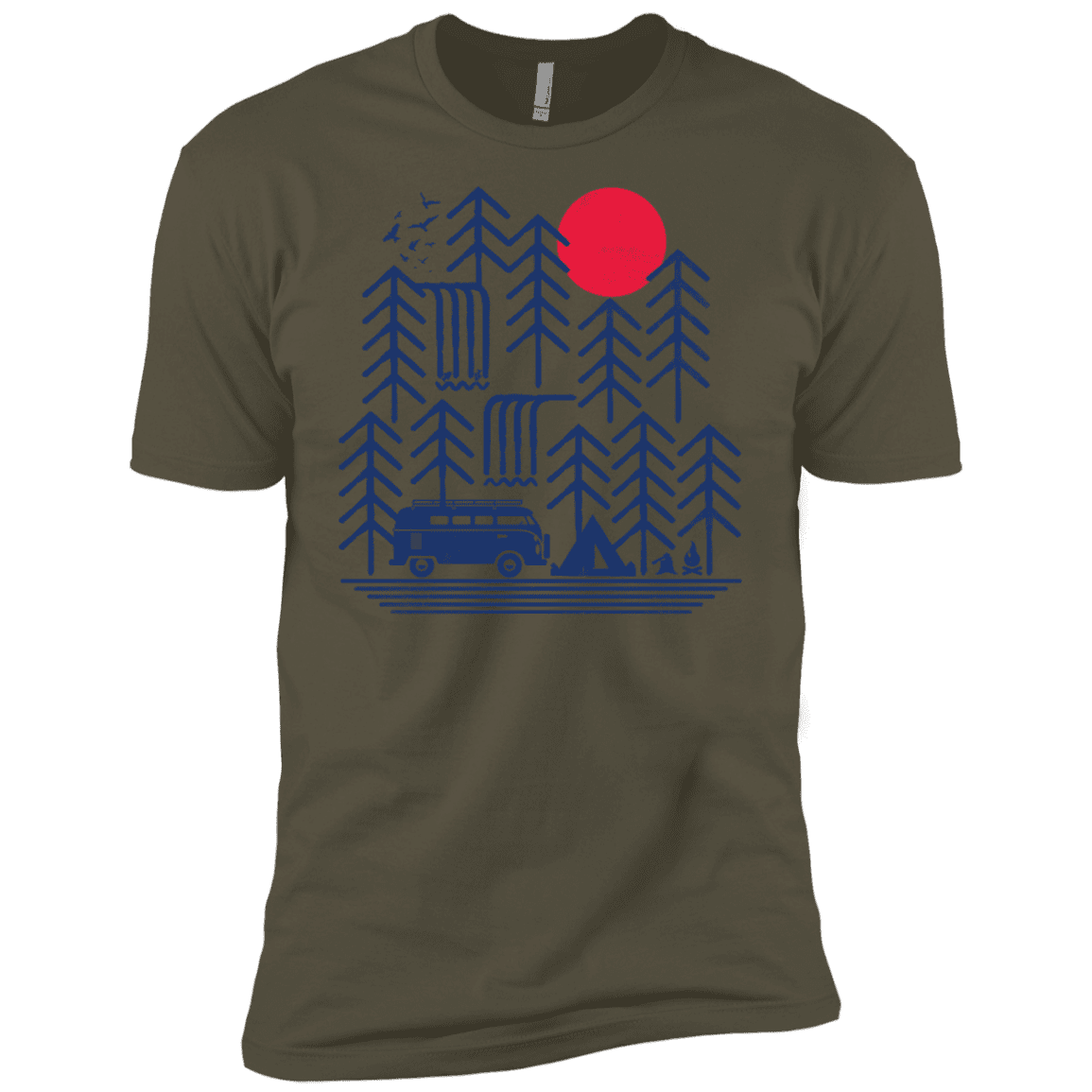 T-Shirts Military Green / X-Small Road Trip Days Men's Premium T-Shirt