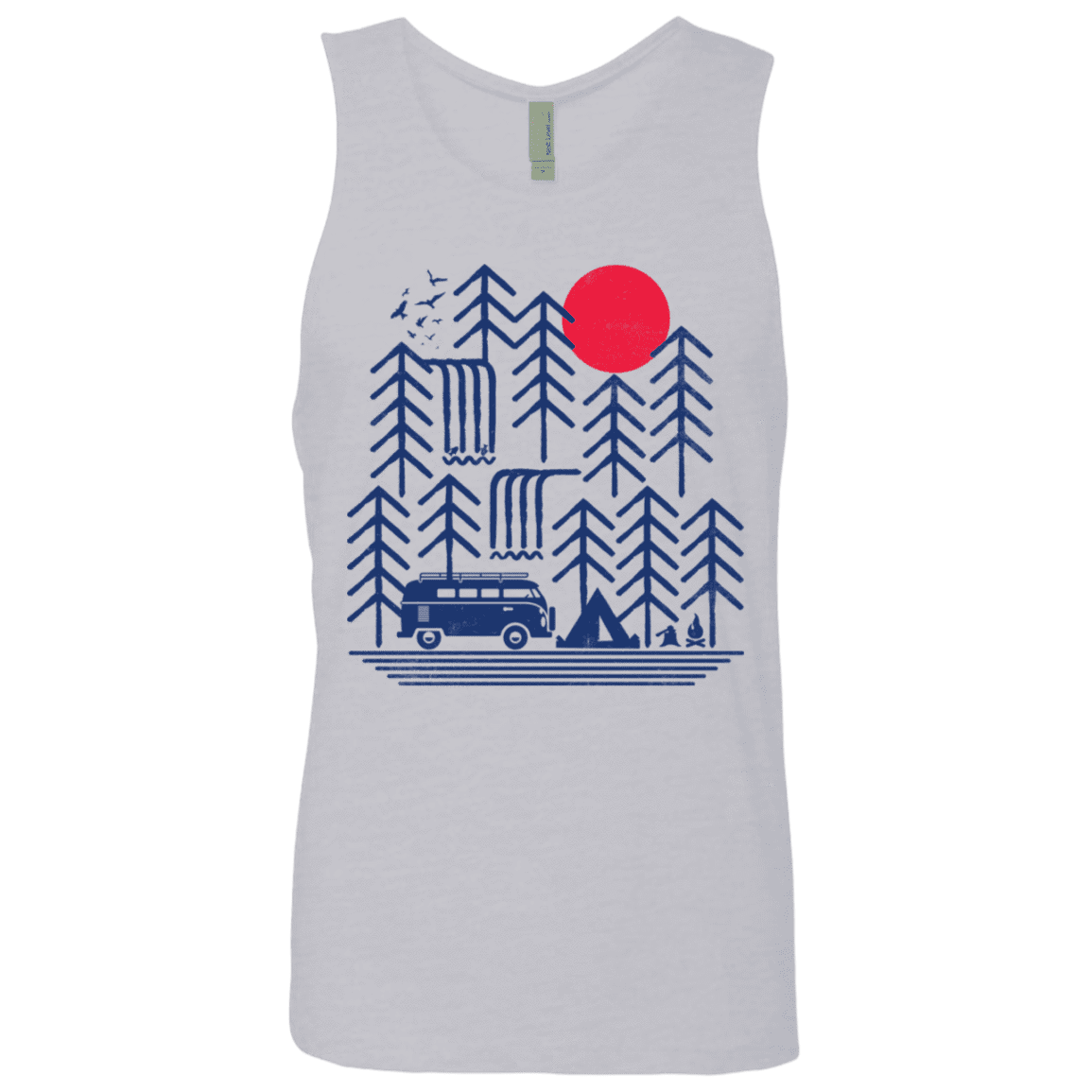 T-Shirts Heather Grey / S Road Trip Days Men's Premium Tank Top