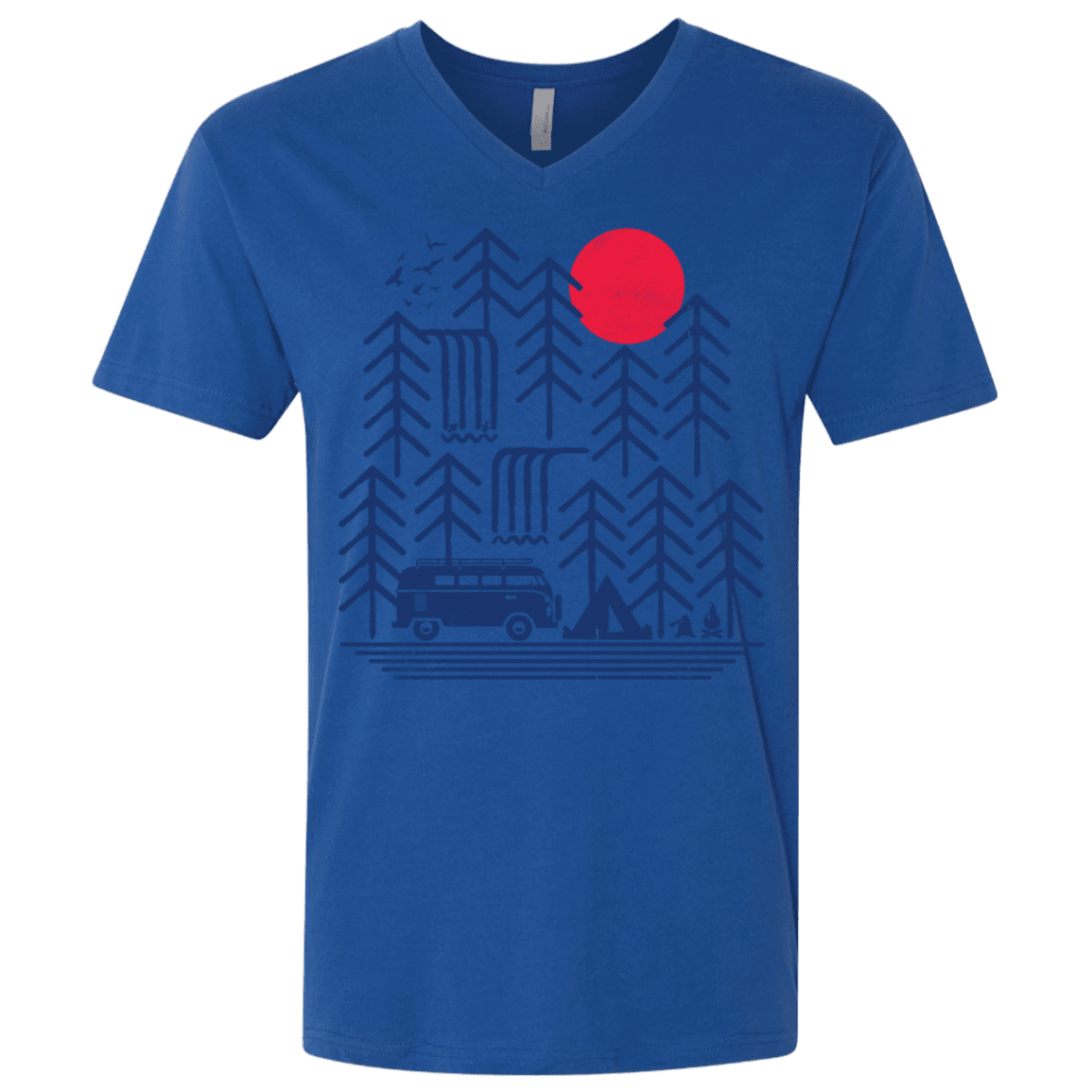 T-Shirts Royal / X-Small Road Trip Days Men's Premium V-Neck