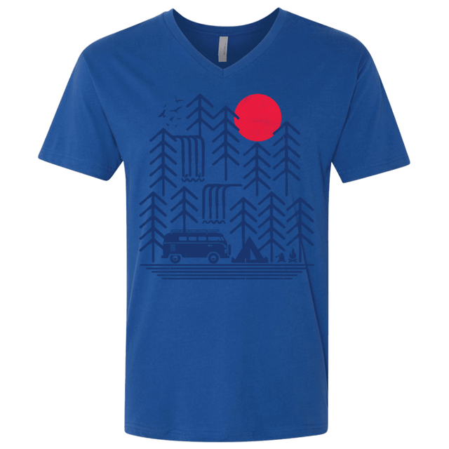 T-Shirts Royal / X-Small Road Trip Days Men's Premium V-Neck