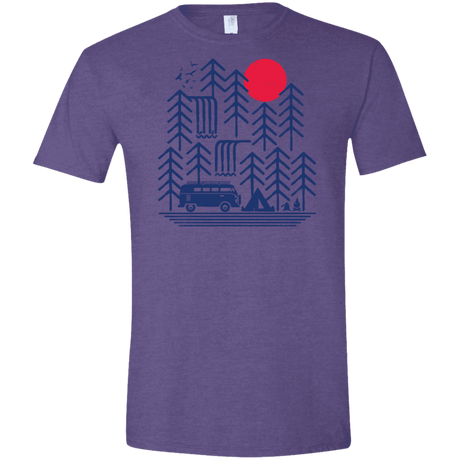 T-Shirts Heather Purple / S Road Trip Days Men's Semi-Fitted Softstyle