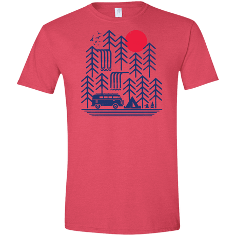 T-Shirts Heather Red / S Road Trip Days Men's Semi-Fitted Softstyle