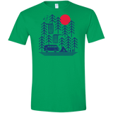 T-Shirts Irish Green / S Road Trip Days Men's Semi-Fitted Softstyle
