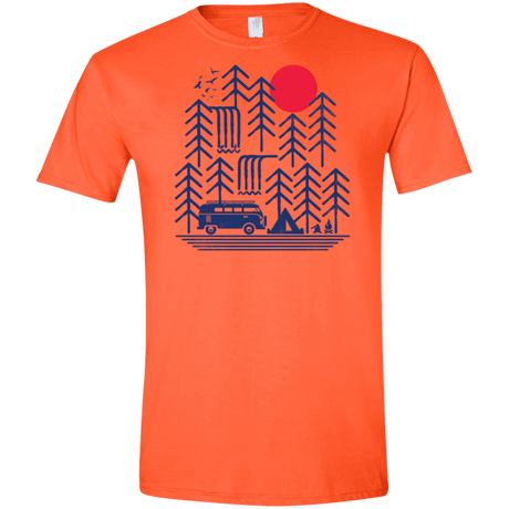 T-Shirts Orange / S Road Trip Days Men's Semi-Fitted Softstyle