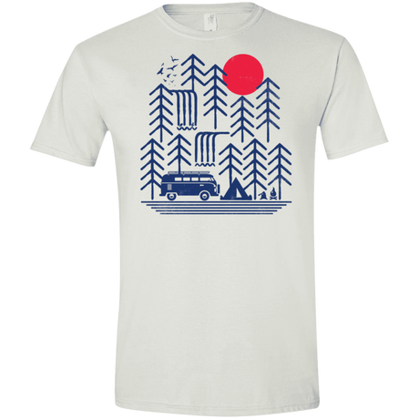 T-Shirts White / X-Small Road Trip Days Men's Semi-Fitted Softstyle
