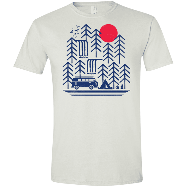T-Shirts White / X-Small Road Trip Days Men's Semi-Fitted Softstyle