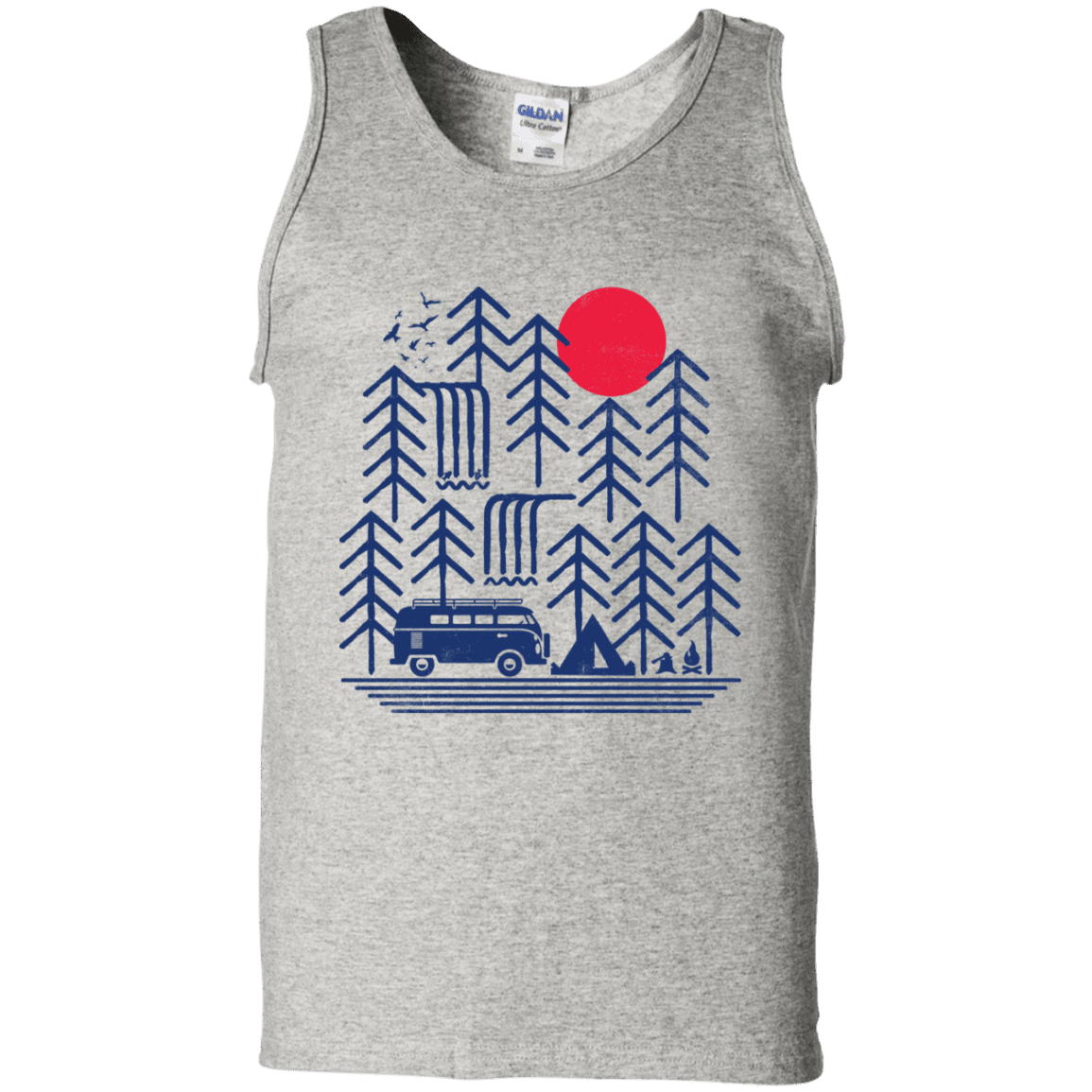 T-Shirts Ash / S Road Trip Days Men's Tank Top