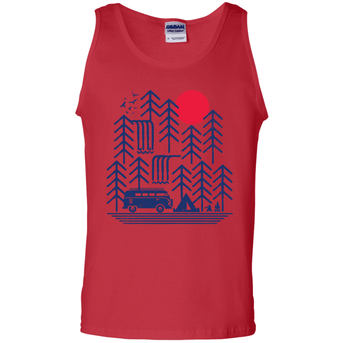 T-Shirts Red / S Road Trip Days Men's Tank Top