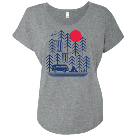 T-Shirts Premium Heather / X-Small Road Trip Days Triblend Dolman Sleeve