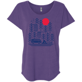 T-Shirts Purple Rush / X-Small Road Trip Days Triblend Dolman Sleeve