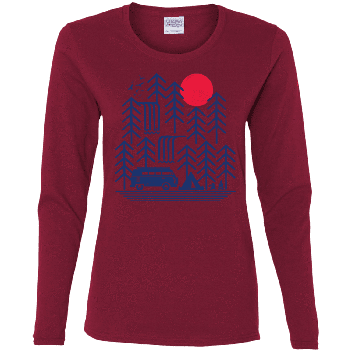 T-Shirts Cardinal / S Road Trip Days Women's Long Sleeve T-Shirt