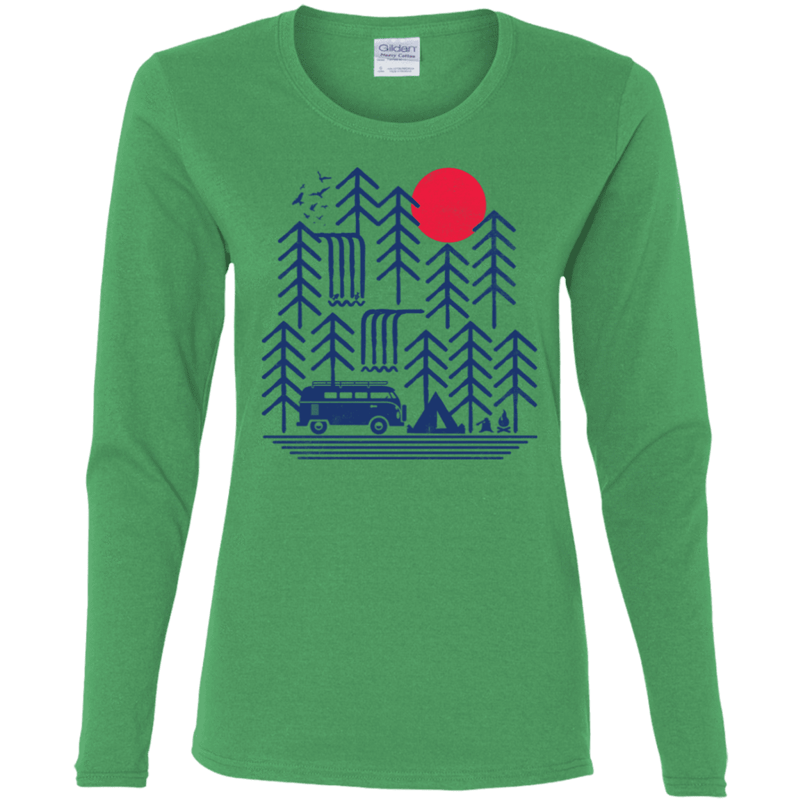 T-Shirts Irish Green / S Road Trip Days Women's Long Sleeve T-Shirt