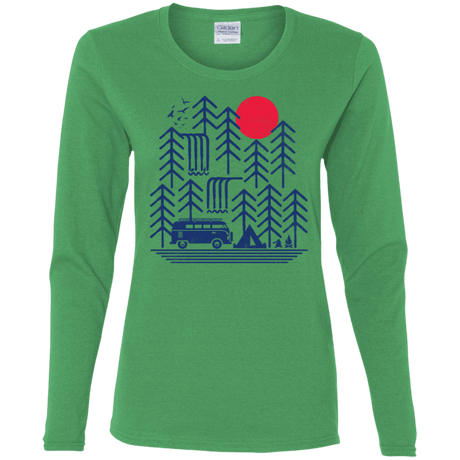 T-Shirts Irish Green / S Road Trip Days Women's Long Sleeve T-Shirt