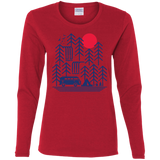 T-Shirts Red / S Road Trip Days Women's Long Sleeve T-Shirt