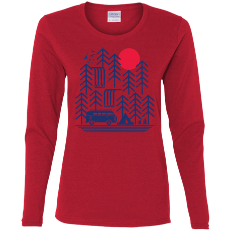 T-Shirts Red / S Road Trip Days Women's Long Sleeve T-Shirt