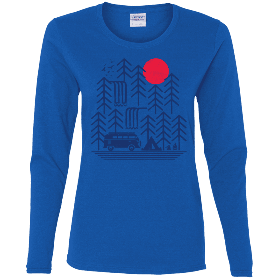 T-Shirts Royal / S Road Trip Days Women's Long Sleeve T-Shirt