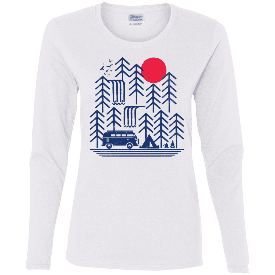 T-Shirts White / S Road Trip Days Women's Long Sleeve T-Shirt