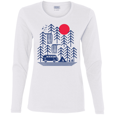 T-Shirts White / S Road Trip Days Women's Long Sleeve T-Shirt