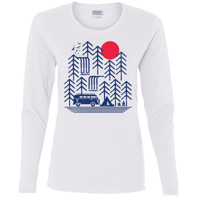 T-Shirts White / S Road Trip Days Women's Long Sleeve T-Shirt