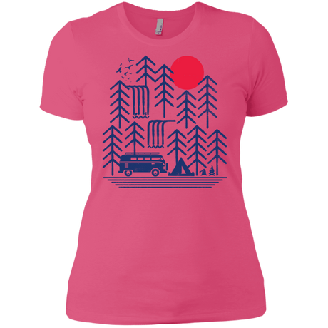 T-Shirts Hot Pink / X-Small Road Trip Days Women's Premium T-Shirt
