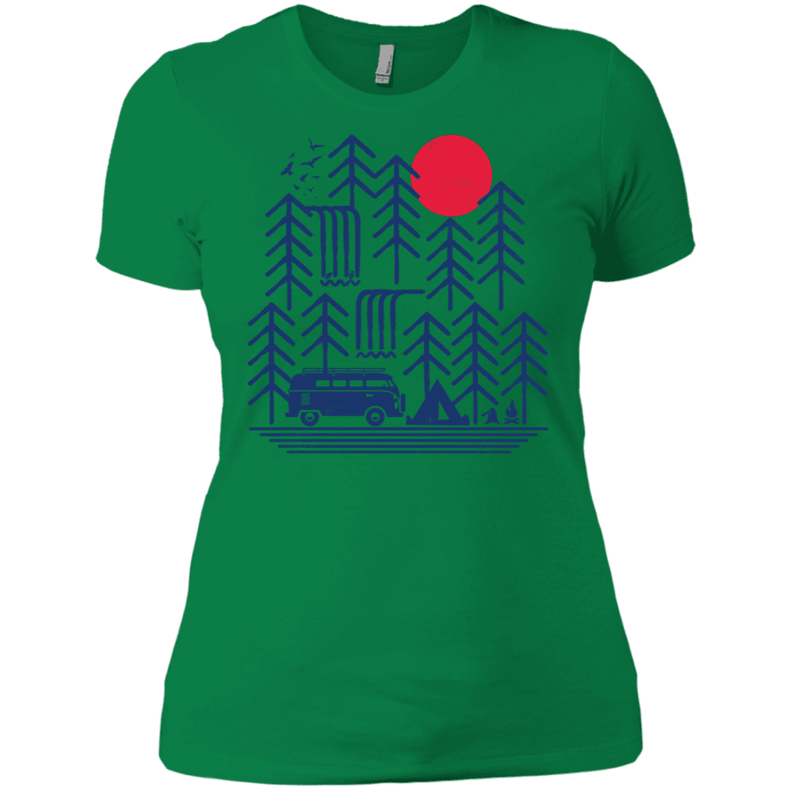 T-Shirts Kelly Green / X-Small Road Trip Days Women's Premium T-Shirt