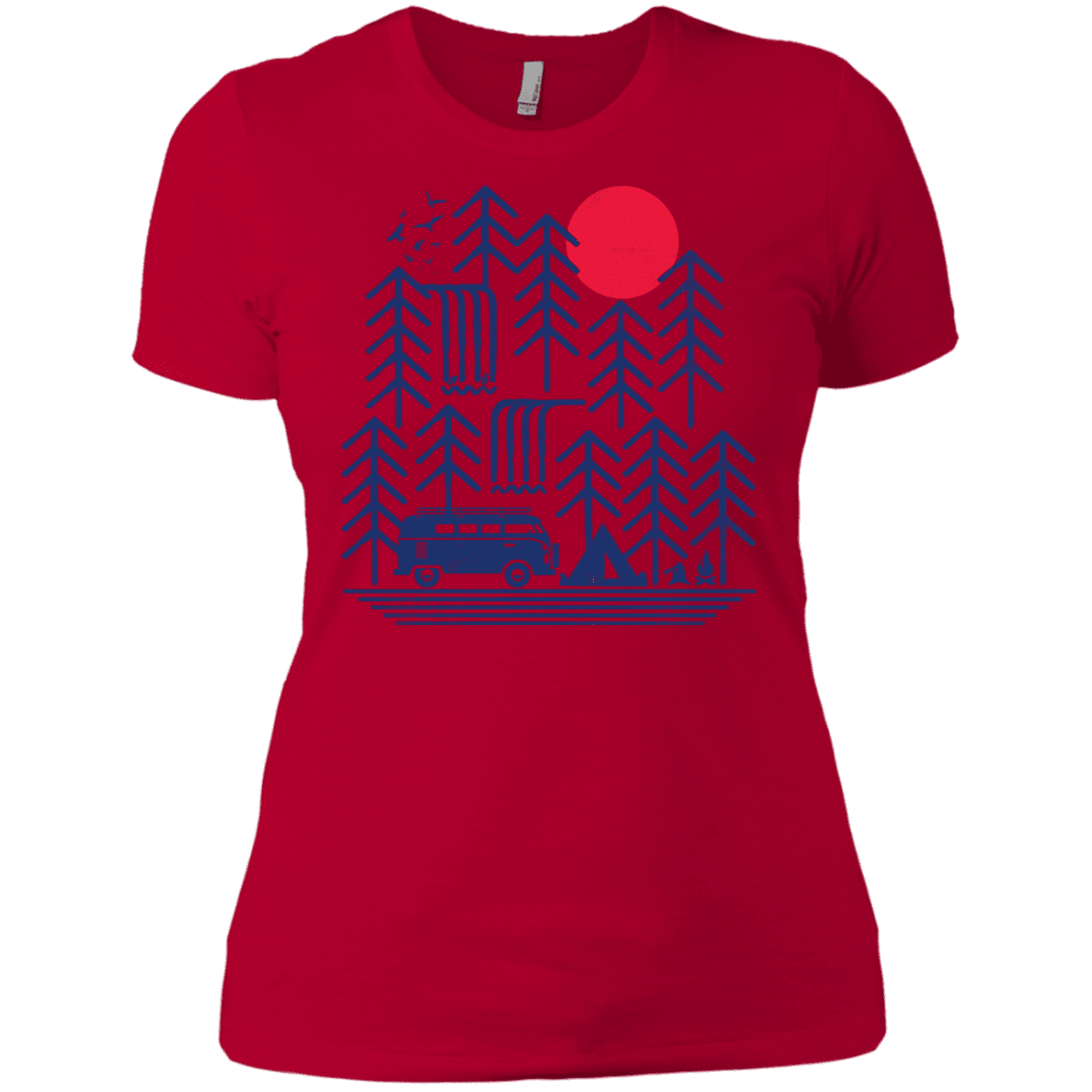 T-Shirts Red / X-Small Road Trip Days Women's Premium T-Shirt