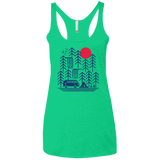 T-Shirts Envy / X-Small Road Trip Days Women's Triblend Racerback Tank