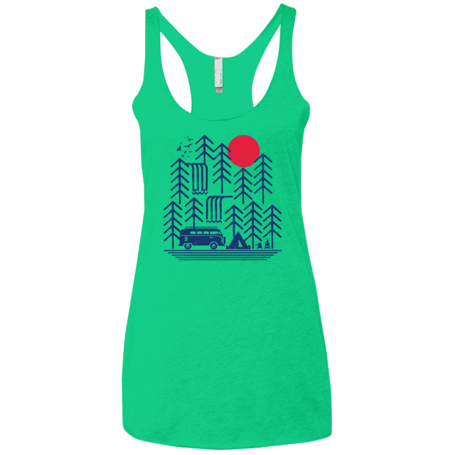 T-Shirts Envy / X-Small Road Trip Days Women's Triblend Racerback Tank