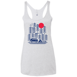 T-Shirts Heather White / X-Small Road Trip Days Women's Triblend Racerback Tank