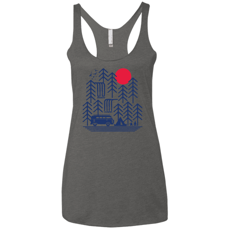 T-Shirts Premium Heather / X-Small Road Trip Days Women's Triblend Racerback Tank