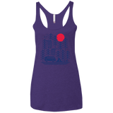 T-Shirts Purple Rush / X-Small Road Trip Days Women's Triblend Racerback Tank