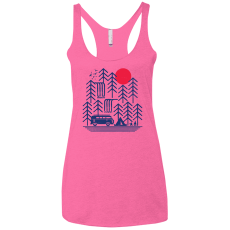 T-Shirts Vintage Pink / X-Small Road Trip Days Women's Triblend Racerback Tank