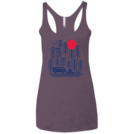 T-Shirts Vintage Purple / X-Small Road Trip Days Women's Triblend Racerback Tank
